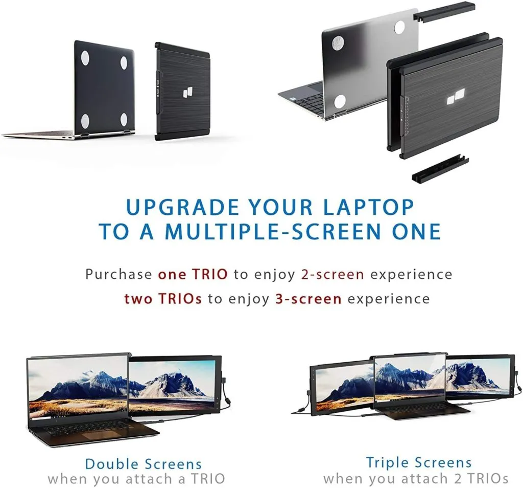 The Trio portable external monitor
