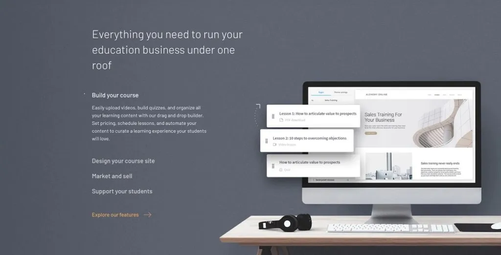 Thinkific remote business with online courses