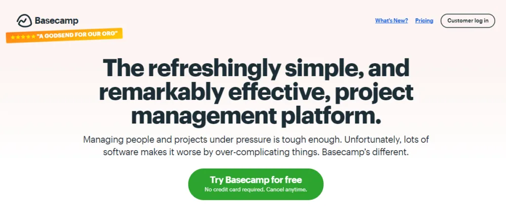 basecamp - a project management platform for teams