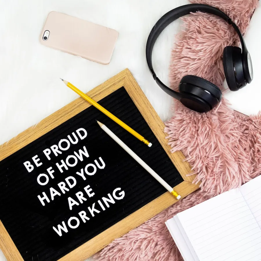 be proud of hard work