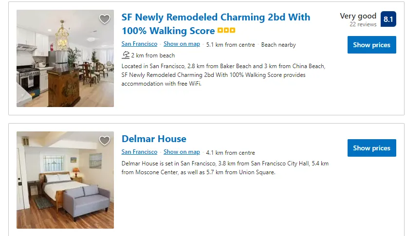 booking apartments for remote working