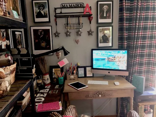 Home office life anthie koukiou copywriter and creative director