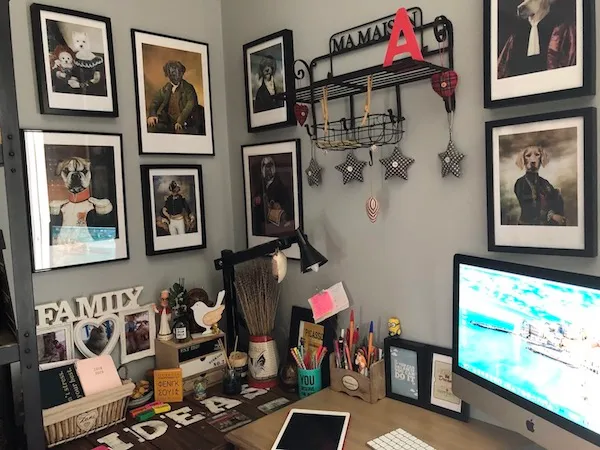 Home office life anthie koukiou copywriter and creative director