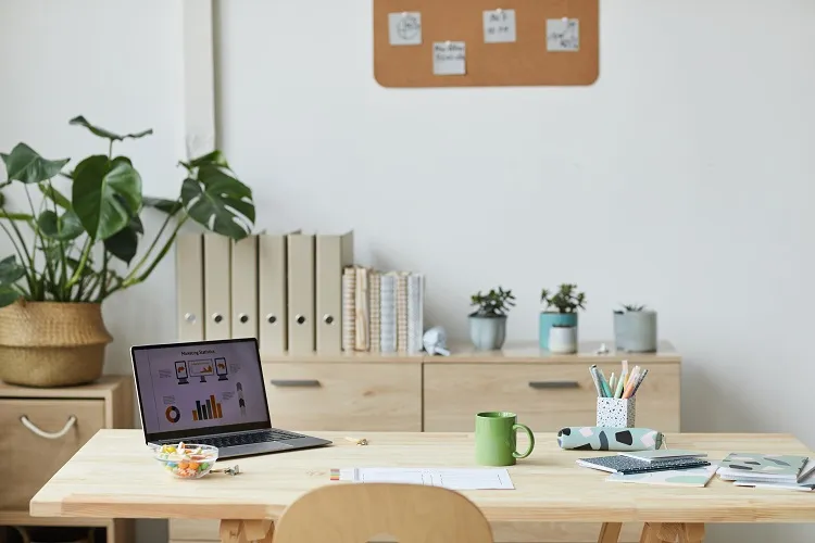 home office setup for a remote worker