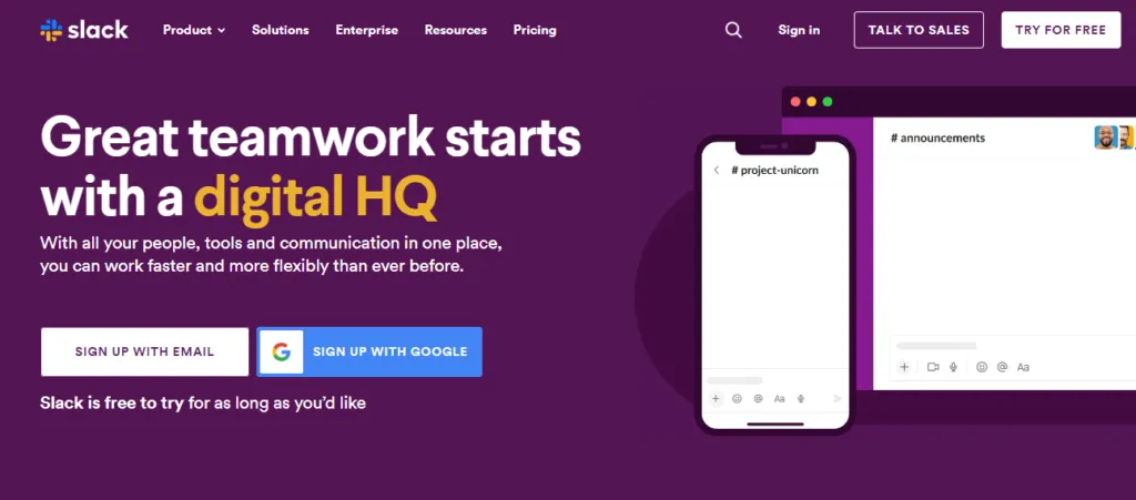slack - a communication tool for teams